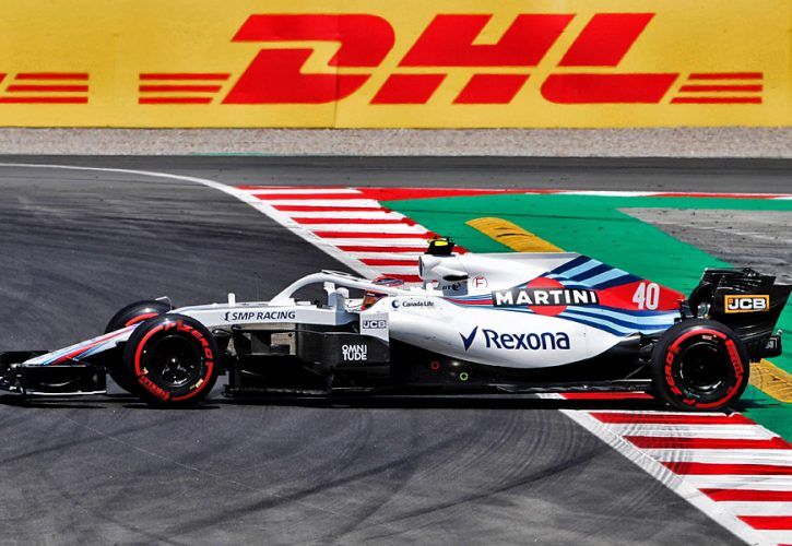 Robert Kubica (POL) Williams FW41 Reserve and Development Driver spins