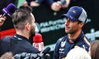 Daniel Ricciardo (AUS) Red Bull Racing with the media