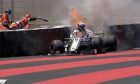 Marcus Ericsson crashes in FP1