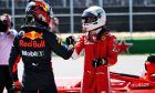 Max Verstappen and Sebastian Vettel after qualifying for the Canadian Grand Prix.