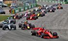 Sebastian Vettel (GER) Ferrari SF71H leads the Canadian Grand Prix