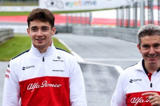Charles Leclerc (MON) Sauber F1 Team walks the circuit.
28.06.2018. Formula 1 World Championship, Rd 9, Austrian Grand Prix, Spielberg, Austria, Preparation Day.
- www.xpbimages.com, EMail: requests@xpbimages.com - copy of publication required for printed pictures. Every used picture is fee-liable. © Copyright: Photo4 / XPB Images