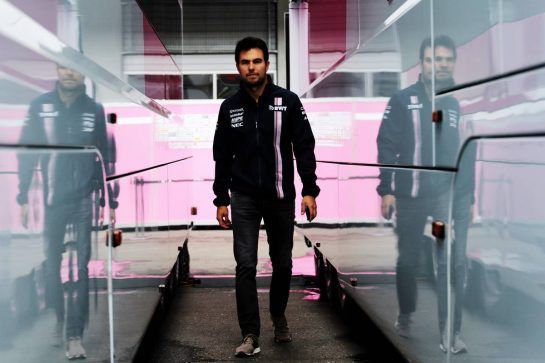 Sergio Perez (MEX) Sahara Force India F1.
28.06.2018. Formula 1 World Championship, Rd 9, Austrian Grand Prix, Spielberg, Austria, Preparation Day.
- www.xpbimages.com, EMail: requests@xpbimages.com - copy of publication required for printed pictures. Every used picture is fee-liable. © Copyright: Bearne / XPB Images
