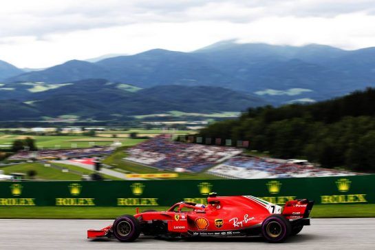 Kimi Raikkonen (FIN) Ferrari SF71H.
29.06.2018. Formula 1 World Championship, Rd 9, Austrian Grand Prix, Spielberg, Austria, Practice Day.
- www.xpbimages.com, EMail: requests@xpbimages.com - copy of publication required for printed pictures. Every used picture is fee-liable. © Copyright: Charniaux / XPB Images