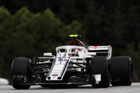 Charles Leclerc (MON) Sauber F1 Team C37.
29.06.2018. Formula 1 World Championship, Rd 9, Austrian Grand Prix, Spielberg, Austria, Practice Day.
- www.xpbimages.com, EMail: requests@xpbimages.com - copy of publication required for printed pictures. Every used picture is fee-liable. © Copyright: Charniaux / XPB Images