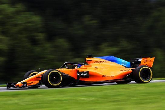 Fernando Alonso (ESP) McLaren MCL33.
29.06.2018. Formula 1 World Championship, Rd 9, Austrian Grand Prix, Spielberg, Austria, Practice Day.
- www.xpbimages.com, EMail: requests@xpbimages.com - copy of publication required for printed pictures. Every used picture is fee-liable. © Copyright: Photo4 / XPB Images