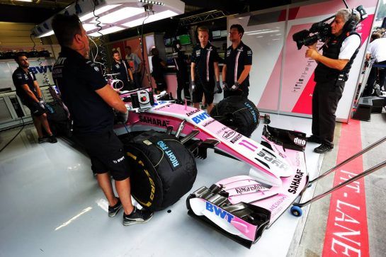 Sergio Perez (MEX) Sahara Force India F1 VJM11.
29.06.2018. Formula 1 World Championship, Rd 9, Austrian Grand Prix, Spielberg, Austria, Practice Day.
- www.xpbimages.com, EMail: requests@xpbimages.com - copy of publication required for printed pictures. Every used picture is fee-liable. © Copyright: Bearne / XPB Images