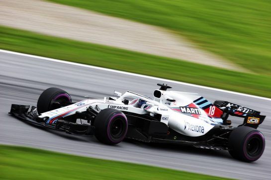Lance Stroll (CDN) Williams FW41.
29.06.2018. Formula 1 World Championship, Rd 9, Austrian Grand Prix, Spielberg, Austria, Practice Day.
- www.xpbimages.com, EMail: requests@xpbimages.com - copy of publication required for printed pictures. Every used picture is fee-liable. © Copyright: Bearne / XPB Images