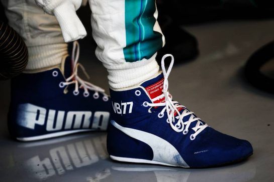 Valtteri Bottas (FIN) Mercedes AMG F1 - Puma Racing Boots.
29.06.2018. Formula 1 World Championship, Rd 9, Austrian Grand Prix, Spielberg, Austria, Practice Day.
- www.xpbimages.com, EMail: requests@xpbimages.com - copy of publication required for printed pictures. Every used picture is fee-liable. © Copyright: Batchelor / XPB Images