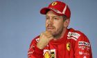 Sebastian Vettel (GER) Ferrari in the post qualifying FIA Press Conference.