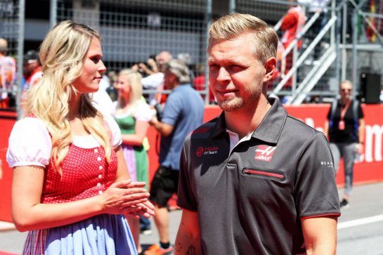 Kevin Magnussen (DEN) Haas F1 Team on the drivers parade.
01.07.2018. Formula 1 World Championship, Rd 9, Austrian Grand Prix, Spielberg, Austria, Race Day.
- www.xpbimages.com, EMail: requests@xpbimages.com - copy of publication required for printed pictures. Every used picture is fee-liable. © Copyright: Photo4 / XPB Images