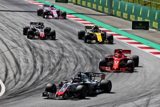 Romain Grosjean (FRA) Haas F1 Team VF-18.
01.07.2018. Formula 1 World Championship, Rd 9, Austrian Grand Prix, Spielberg, Austria, Race Day.
- www.xpbimages.com, EMail: requests@xpbimages.com - copy of publication required for printed pictures. Every used picture is fee-liable. © Copyright: Batchelor / XPB Images