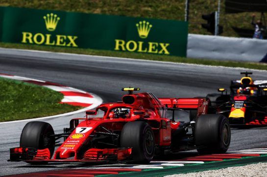 Kimi Raikkonen (FIN) Ferrari SF71H.
01.07.2018. Formula 1 World Championship, Rd 9, Austrian Grand Prix, Spielberg, Austria, Race Day.
- www.xpbimages.com, EMail: requests@xpbimages.com - copy of publication required for printed pictures. Every used picture is fee-liable. © Copyright: Batchelor / XPB Images