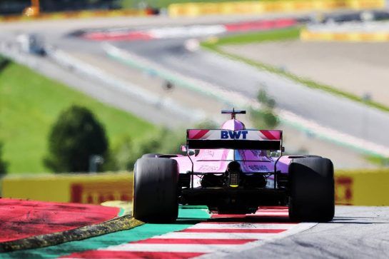 Sergio Perez (MEX) Sahara Force India F1 VJM11.
01.07.2018. Formula 1 World Championship, Rd 9, Austrian Grand Prix, Spielberg, Austria, Race Day.
- www.xpbimages.com, EMail: requests@xpbimages.com - copy of publication required for printed pictures. Every used picture is fee-liable. © Copyright: Charniaux / XPB Images