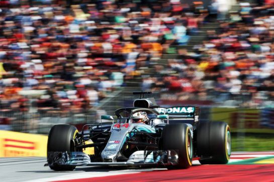 Lewis Hamilton (GBR) Mercedes AMG F1 W09.
01.07.2018. Formula 1 World Championship, Rd 9, Austrian Grand Prix, Spielberg, Austria, Race Day.
- www.xpbimages.com, EMail: requests@xpbimages.com - copy of publication required for printed pictures. Every used picture is fee-liable. © Copyright: Bearne / XPB Images