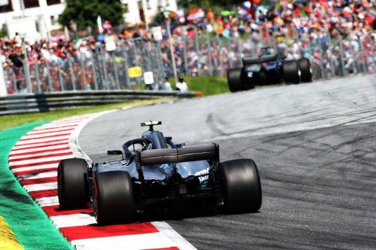Valtteri Bottas (FIN) Mercedes AMG F1 W09.
01.07.2018. Formula 1 World Championship, Rd 9, Austrian Grand Prix, Spielberg, Austria, Race Day.
- www.xpbimages.com, EMail: requests@xpbimages.com - copy of publication required for printed pictures. Every used picture is fee-liable. © Copyright: Bearne / XPB Images