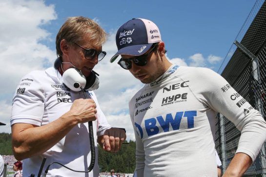 Sergio Perez (MEX) Sahara Force India F1
01.07.2018. Formula 1 World Championship, Rd 9, Austrian Grand Prix, Spielberg, Austria, Race Day.
- www.xpbimages.com, EMail: requests@xpbimages.com - copy of publication required for printed pictures. Every used picture is fee-liable. © Copyright: Batchelor / XPB Images