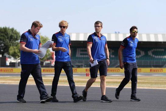 Brendon Hartley (NZ) Scuderia Toro Rosso 
05.07.2018. Formula 1 World Championship, Rd 10, British Grand Prix, Silverstone, England, Preparation Day.
- www.xpbimages.com, EMail: requests@xpbimages.com - copy of publication required for printed pictures. Every used picture is fee-liable. © Copyright: Charniaux / XPB Images