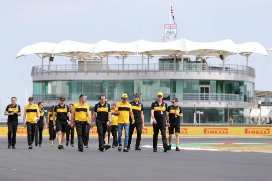 Carlos Sainz Jr (ESP) Renault F1 Team 
05.07.2018. Formula 1 World Championship, Rd 10, British Grand Prix, Silverstone, England, Preparation Day.
- www.xpbimages.com, EMail: requests@xpbimages.com - copy of publication required for printed pictures. Every used picture is fee-liable. © Copyright: Charniaux / XPB Images