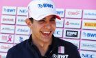 Esteban Ocon (FRA) Sahara Force India F1 Team with the media.