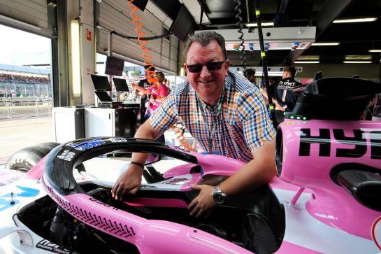 Sahara Force India F1 Team - Breast Cancer Care.
05.07.2018. Formula 1 World Championship, Rd 10, British Grand Prix, Silverstone, England, Preparation Day.
- www.xpbimages.com, EMail: requests@xpbimages.com - copy of publication required for printed pictures. Every used picture is fee-liable. © Copyright: Moy / XPB Images