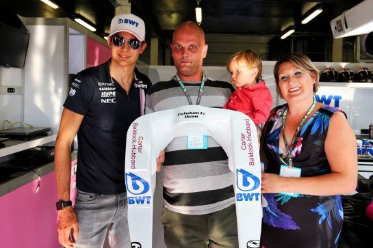 Esteban Ocon (FRA) Sahara Force India F1 Team - Breast Cancer Care.
05.07.2018. Formula 1 World Championship, Rd 10, British Grand Prix, Silverstone, England, Preparation Day.
- www.xpbimages.com, EMail: requests@xpbimages.com - copy of publication required for printed pictures. Every used picture is fee-liable. © Copyright: Moy / XPB Images