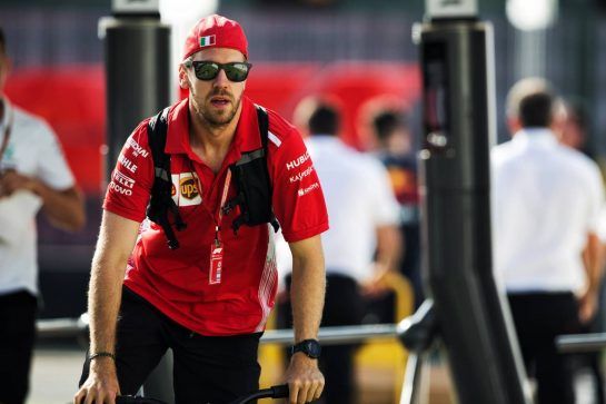 Sebastian Vettel (GER) Ferrari.
06.07.2018. Formula 1 World Championship, Rd 10, British Grand Prix, Silverstone, England, Practice Day.
- www.xpbimages.com, EMail: requests@xpbimages.com - copy of publication required for printed pictures. Every used picture is fee-liable. © Copyright: Rew / XPB Images