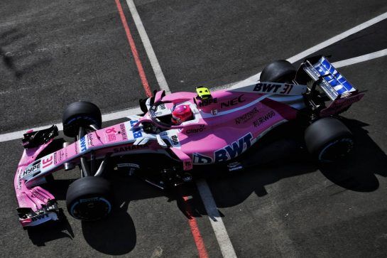 Esteban Ocon (FRA) Sahara Force India F1 VJM11.
06.07.2018. Formula 1 World Championship, Rd 10, British Grand Prix, Silverstone, England, Practice Day.
- www.xpbimages.com, EMail: requests@xpbimages.com - copy of publication required for printed pictures. Every used picture is fee-liable. © Copyright: Moy / XPB Images