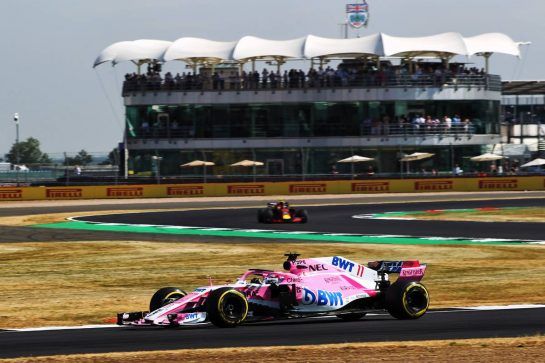 Sergio Perez (MEX) Sahara Force India F1 VJM11.
06.07.2018. Formula 1 World Championship, Rd 10, British Grand Prix, Silverstone, England, Practice Day.
- www.xpbimages.com, EMail: requests@xpbimages.com - copy of publication required for printed pictures. Every used picture is fee-liable. © Copyright: Photo4 / XPB Images