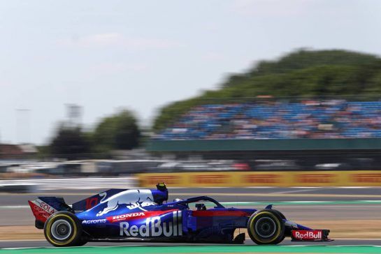 Pierre Gasly (FRA) Scuderia Toro Rosso 
06.07.2018. Formula 1 World Championship, Rd 10, British Grand Prix, Silverstone, England, Practice Day.
- www.xpbimages.com, EMail: requests@xpbimages.com - copy of publication required for printed pictures. Every used picture is fee-liable. © Copyright: Charniaux / XPB Images