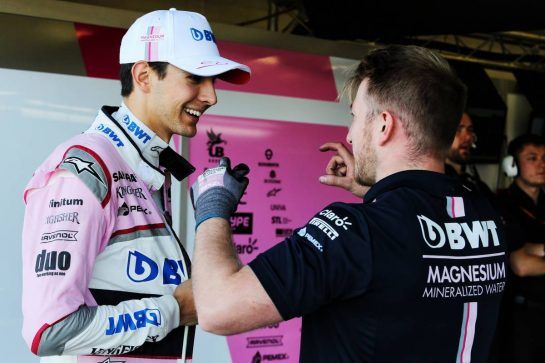 Esteban Ocon (FRA) Sahara Force India F1 Team.
07.07.2018. Formula 1 World Championship, Rd 10, British Grand Prix, Silverstone, England, Qualifying Day.
- www.xpbimages.com, EMail: requests@xpbimages.com - copy of publication required for printed pictures. Every used picture is fee-liable. © Copyright: Moy / XPB Images