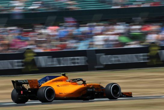 Stoffel Vandoorne (BEL) McLaren F1 
07.07.2018. Formula 1 World Championship, Rd 10, British Grand Prix, Silverstone, England, Qualifying Day.
- www.xpbimages.com, EMail: requests@xpbimages.com - copy of publication required for printed pictures. Every used picture is fee-liable. © Copyright: Charniaux / XPB Images