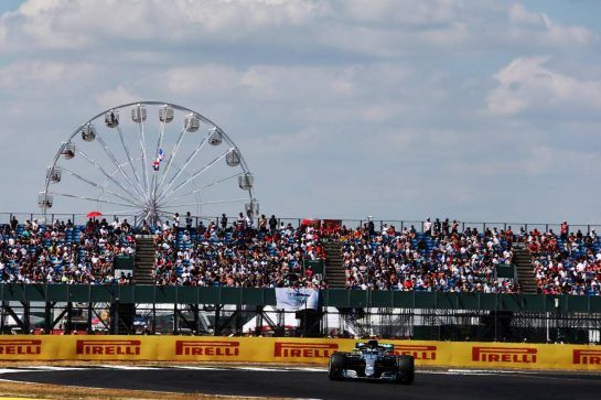 Valtteri Bottas (FIN) Mercedes AMG F1 W09.
07.07.2018. Formula 1 World Championship, Rd 10, British Grand Prix, Silverstone, England, Qualifying Day.
- www.xpbimages.com, EMail: requests@xpbimages.com - copy of publication required for printed pictures. Every used picture is fee-liable. © Copyright: Moy / XPB Images