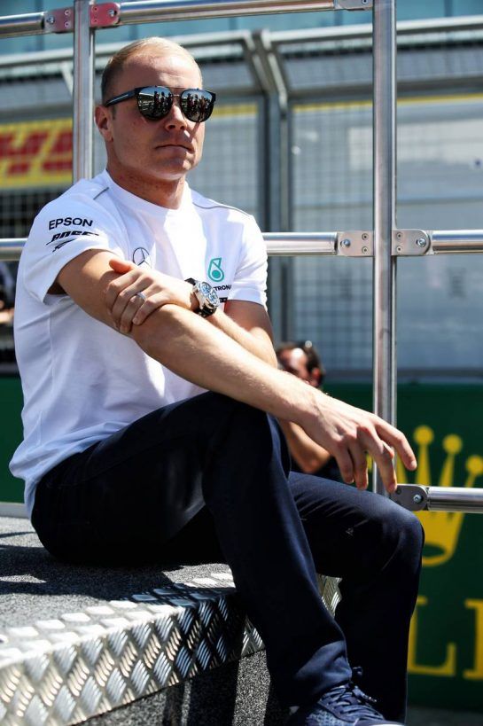 Valtteri Bottas (FIN) Mercedes AMG F1 on the drivers parade.
08.07.2018. Formula 1 World Championship, Rd 10, British Grand Prix, Silverstone, England, Race Day.
- www.xpbimages.com, EMail: requests@xpbimages.com - copy of publication required for printed pictures. Every used picture is fee-liable. © Copyright: Batchelor / XPB Images
