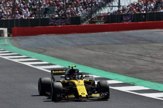 Carlos Sainz Jr (ESP) Renault Sport F1 Team RS18.
08.07.2018. Formula 1 World Championship, Rd 10, British Grand Prix, Silverstone, England, Race Day.
- www.xpbimages.com, EMail: requests@xpbimages.com - copy of publication required for printed pictures. Every used picture is fee-liable. © Copyright: Photo4 / XPB Images