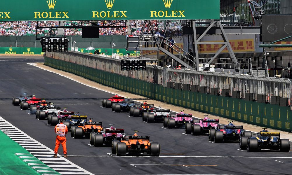 The start of the British Grand Prix. 08.07.2018.