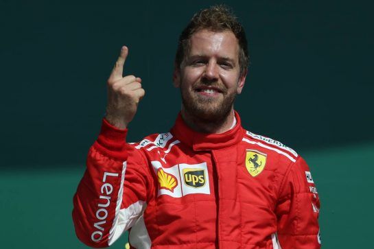 1st place Sebastian Vettel (GER) Ferrari SF71H.
08.07.2018. Formula 1 World Championship, Rd 10, British Grand Prix, Silverstone, England, Race Day.
- www.xpbimages.com, EMail: requests@xpbimages.com - copy of publication required for printed pictures. Every used picture is fee-liable. © Copyright: Batchelor / XPB Images