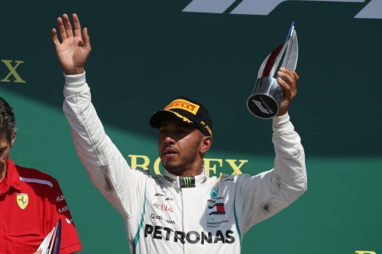 2nd place Lewis Hamilton (GBR) Mercedes AMG F1 W09.
08.07.2018. Formula 1 World Championship, Rd 10, British Grand Prix, Silverstone, England, Race Day.
- www.xpbimages.com, EMail: requests@xpbimages.com - copy of publication required for printed pictures. Every used picture is fee-liable. © Copyright: Batchelor / XPB Images