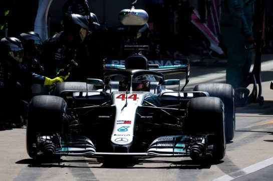 Lewis Hamilton (GBR) Mercedes AMG F1  
08.07.2018. Formula 1 World Championship, Rd 10, British Grand Prix, Silverstone, England, Race Day.
- www.xpbimages.com, EMail: requests@xpbimages.com - copy of publication required for printed pictures. Every used picture is fee-liable. © Copyright: Charniaux / XPB Images