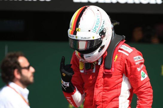 1st place Sebastian Vettel (GER) Ferrari SF71H.
08.07.2018. Formula 1 World Championship, Rd 10, British Grand Prix, Silverstone, England, Race Day.
- www.xpbimages.com, EMail: requests@xpbimages.com - copy of publication required for printed pictures. Every used picture is fee-liable. © Copyright: Batchelor / XPB Images