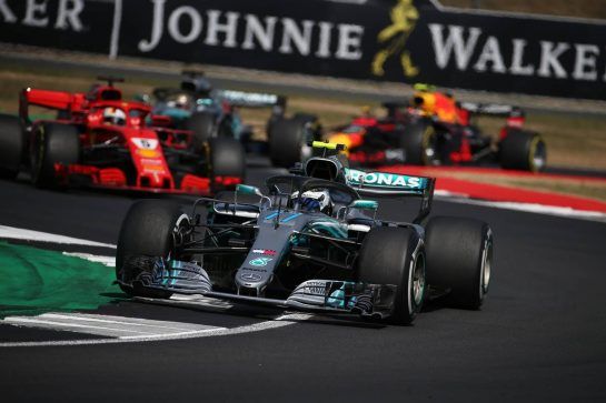 Valtteri Bottas (FIN) Mercedes AMG F1.
08.07.2018. Formula 1 World Championship, Rd 10, British Grand Prix, Silverstone, England, Race Day.
- www.xpbimages.com, EMail: requests@xpbimages.com - copy of publication required for printed pictures. Every used picture is fee-liable. © Copyright: Batchelor / XPB Images