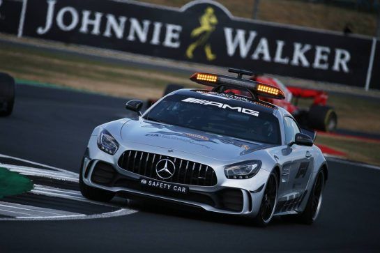 Safety Car.
08.07.2018. Formula 1 World Championship, Rd 10, British Grand Prix, Silverstone, England, Race Day.
- www.xpbimages.com, EMail: requests@xpbimages.com - copy of publication required for printed pictures. Every used picture is fee-liable. © Copyright: Batchelor / XPB Images