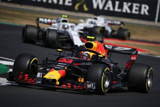 Daniel Ricciardo (AUS) Red Bull Racing RB14.
08.07.2018. Formula 1 World Championship, Rd 10, British Grand Prix, Silverstone, England, Race Day.
- www.xpbimages.com, EMail: requests@xpbimages.com - copy of publication required for printed pictures. Every used picture is fee-liable. © Copyright: Batchelor / XPB Images