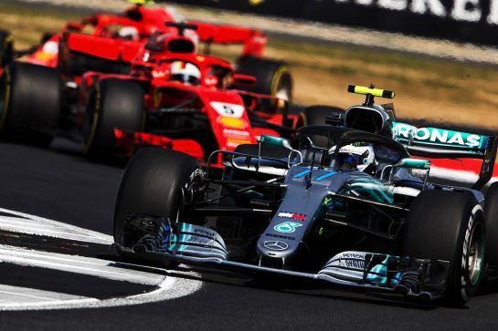 Valtteri Bottas (FIN) Mercedes AMG F1 W09.
08.07.2018. Formula 1 World Championship, Rd 10, British Grand Prix, Silverstone, England, Race Day.
- www.xpbimages.com, EMail: requests@xpbimages.com - copy of publication required for printed pictures. Every used picture is fee-liable. © Copyright: Rew / XPB Images