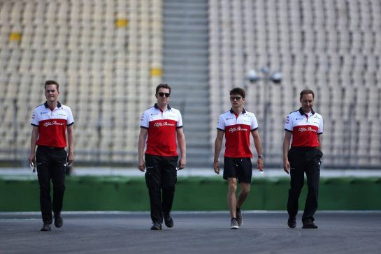 Charles Leclerc (FRA) Sauber F1 Team 
19.07.2018. Formula 1 World Championship, Rd 11, German Grand Prix, Hockenheim, Germany, Preparation Day.
- www.xpbimages.com, EMail: requests@xpbimages.com - copy of publication required for printed pictures. Every used picture is fee-liable. © Copyright: Charniaux / XPB Images