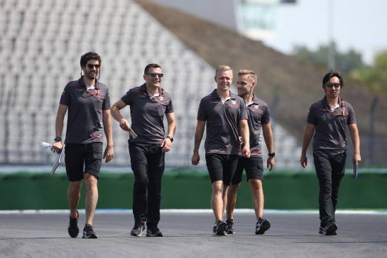 Kevin Magnussen (DEN) Haas F1 Team 
19.07.2018. Formula 1 World Championship, Rd 11, German Grand Prix, Hockenheim, Germany, Preparation Day.
- www.xpbimages.com, EMail: requests@xpbimages.com - copy of publication required for printed pictures. Every used picture is fee-liable. © Copyright: Charniaux / XPB Images