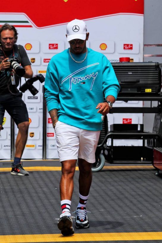 Lewis Hamilton (GBR) Mercedes AMG F1.
19.07.2018. Formula 1 World Championship, Rd 11, German Grand Prix, Hockenheim, Germany, Preparation Day.
- www.xpbimages.com, EMail: requests@xpbimages.com - copy of publication required for printed pictures. Every used picture is fee-liable. © Copyright: Photo4 / XPB Images
