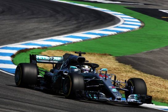 Lewis Hamilton (GBR) Mercedes AMG F1 W09.
20.07.2018. Formula 1 World Championship, Rd 11, German Grand Prix, Hockenheim, Germany, Practice Day.
- www.xpbimages.com, EMail: requests@xpbimages.com - copy of publication required for printed pictures. Every used picture is fee-liable. © Copyright: Charniaux / XPB Images