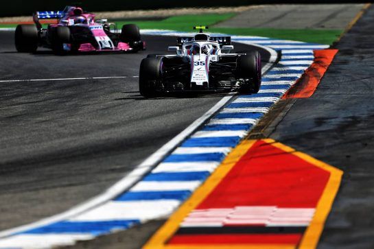 Sergey Sirotkin (RUS) Williams FW41.
20.07.2018. Formula 1 World Championship, Rd 11, German Grand Prix, Hockenheim, Germany, Practice Day.
- www.xpbimages.com, EMail: requests@xpbimages.com - copy of publication required for printed pictures. Every used picture is fee-liable. © Copyright: Moy / XPB Images