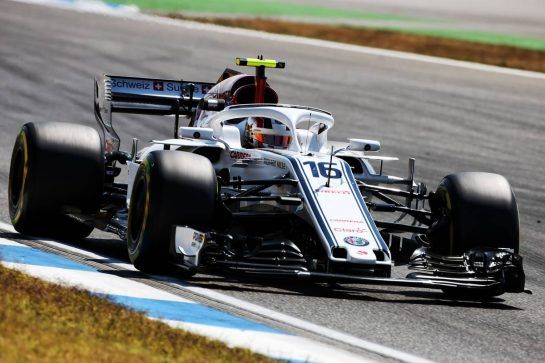 Charles Leclerc (MON) Sauber F1 Team C37.
20.07.2018. Formula 1 World Championship, Rd 11, German Grand Prix, Hockenheim, Germany, Practice Day.
- www.xpbimages.com, EMail: requests@xpbimages.com - copy of publication required for printed pictures. Every used picture is fee-liable. © Copyright: Charniaux / XPB Images